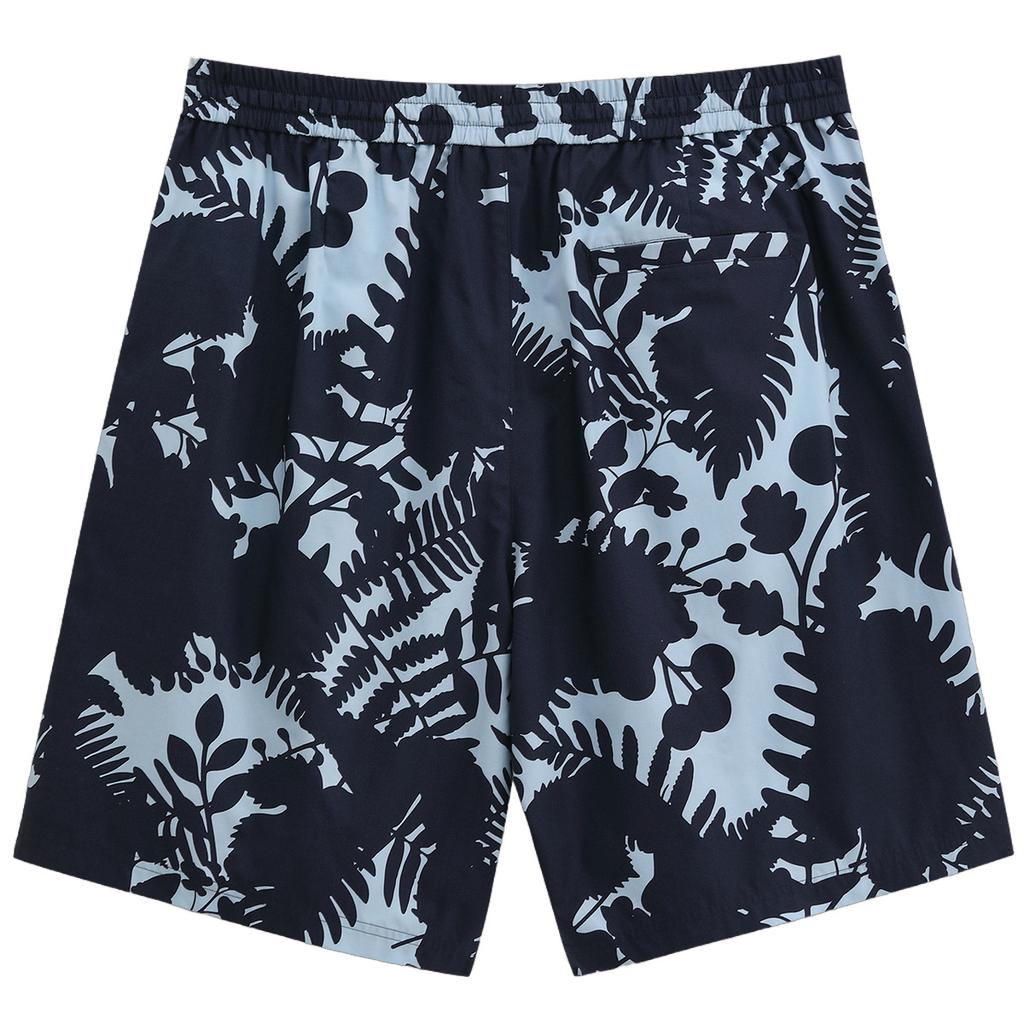 Gap Lyocell Blend Printed Comfortable Straight Leg Elastic Waist Casual Shorts Men shorts 893101-1