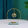 Light Luxury With Bracket Crystal Ball Ornaments Geometric Abstract Crystal Ball Sculpture Desktop Decor Stand Living Room