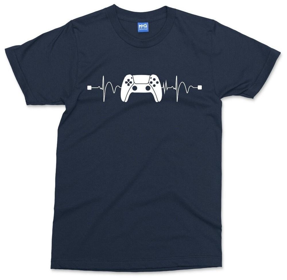 Funny Gamer Heart Pulse TShirt Ps5 Controller Playstation Kids Gaming Gift Tee S