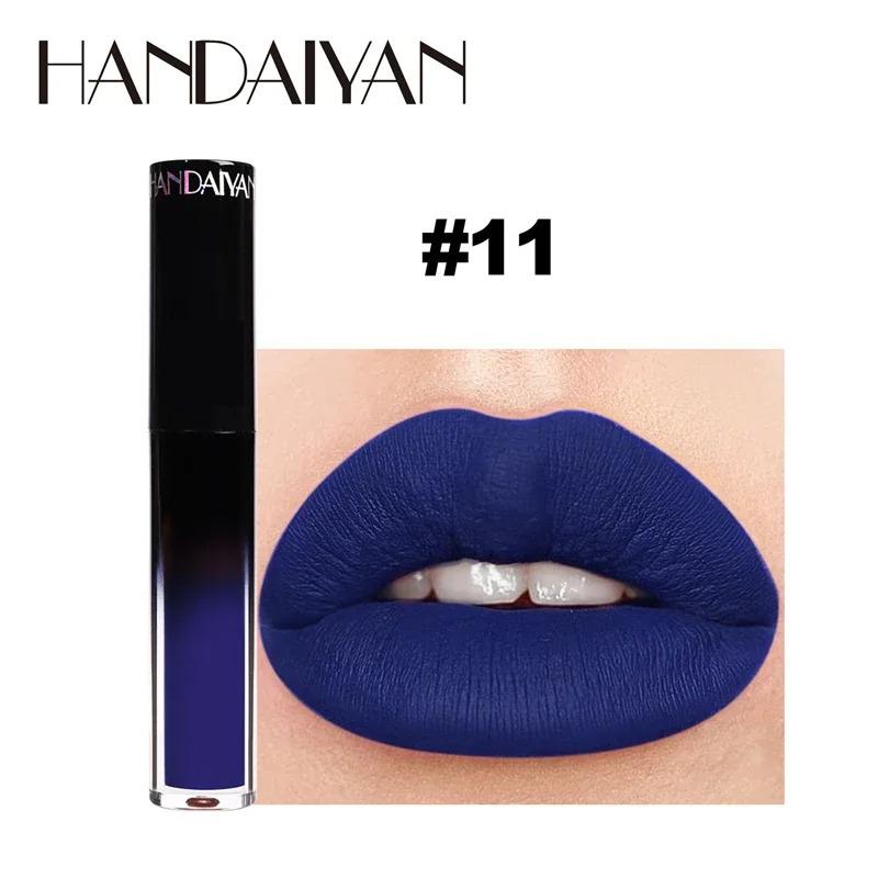 

Черная, зеленая, фиолетовая помада для макияжа губ на Рождество, Хэллоуин, оттенок, увлажняющая водостойкая матовая помада, водостойкий пигмент для губ 11