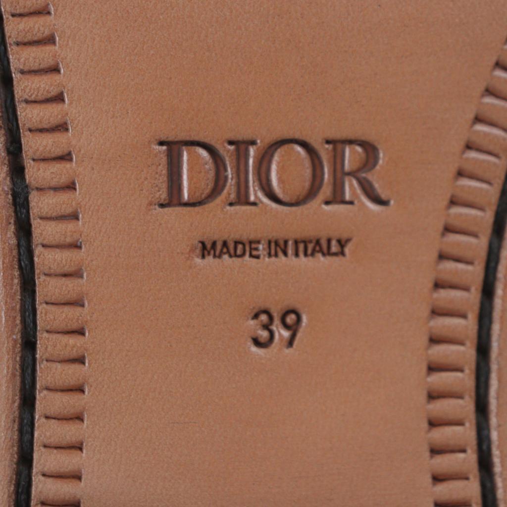 Pristine DIOR Dress shoes black leather mens 39 Used