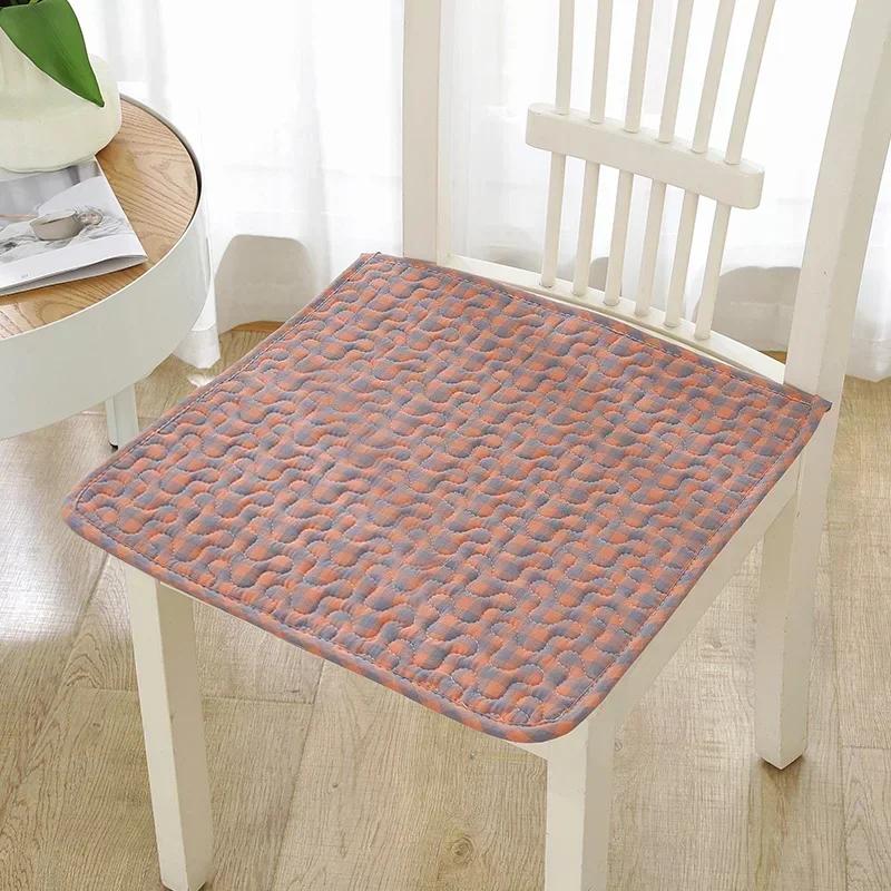 2 Pcs Four Season Universal Office Cushion Anti Slip Pure Cotton Simple Chair Cover Dining Computer Seat Cushion Chair Cushions