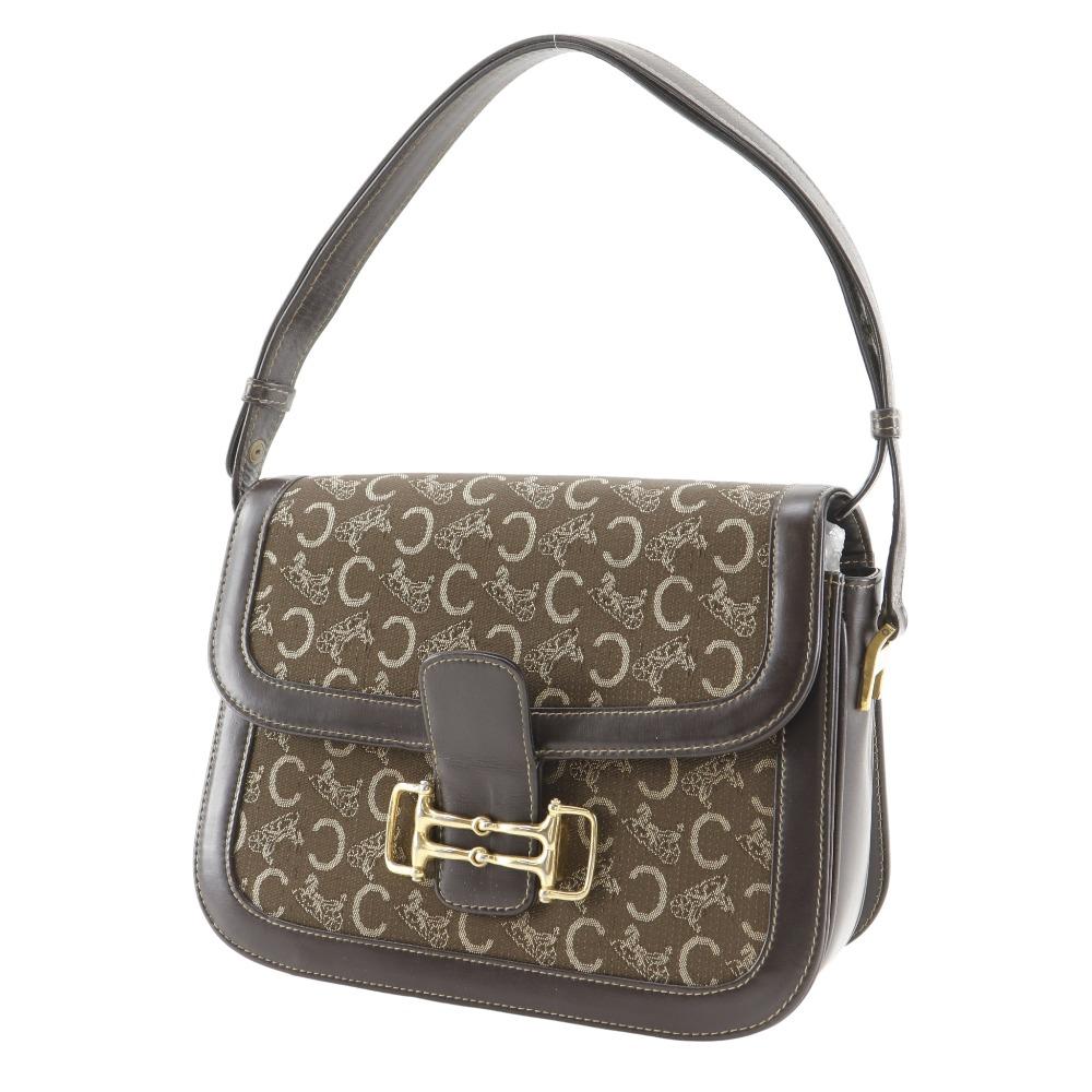 Celine Handtasche vintage Braun Canvas/Kalbsleder Damen Gebraucht