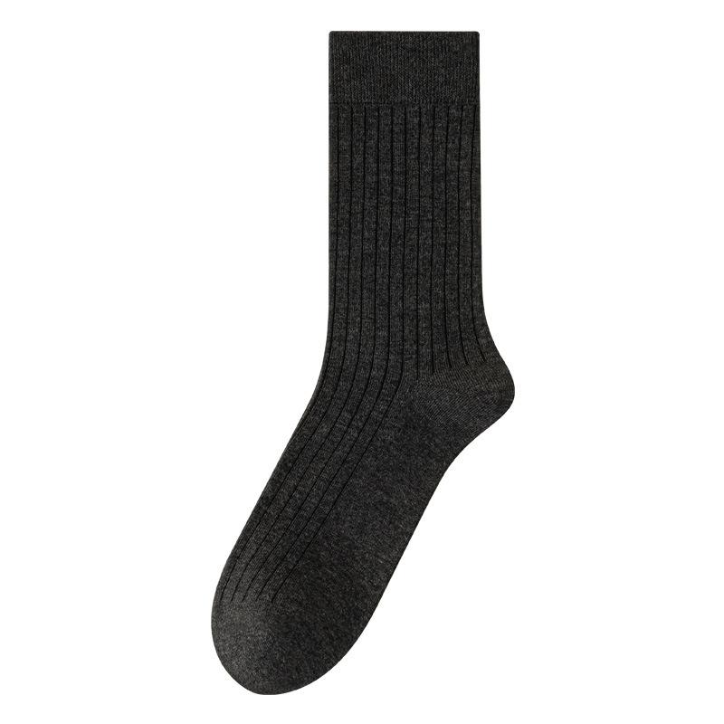 Men's Autumn and Winter Business Striped Warm Deodorant Sweat Absorbing Boneless Stockings