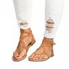 Summer New Toe Flat Sandals Anklet Straps-43 Large Size Women's Sandals