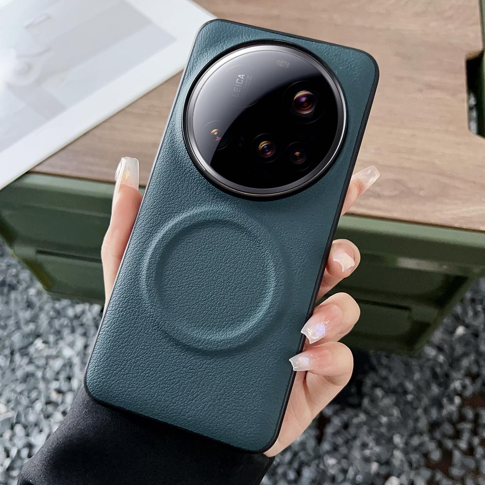 

For Xiaomi 15 Ultra Magnetic Case PU + TPU Phone Back Cover C