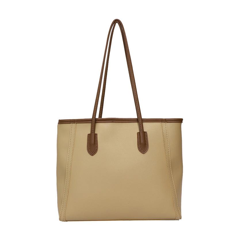 Large Capacity Tote Handbag for Women Faux Leather Shoulder Bag Office Commute Purse CLE