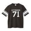 Champion Short Sleeve Football Off USA Heavy Garment Graphic Men's T-Shirt, Black, 100% Cotton, Wash, Print, Basic, C3-B349