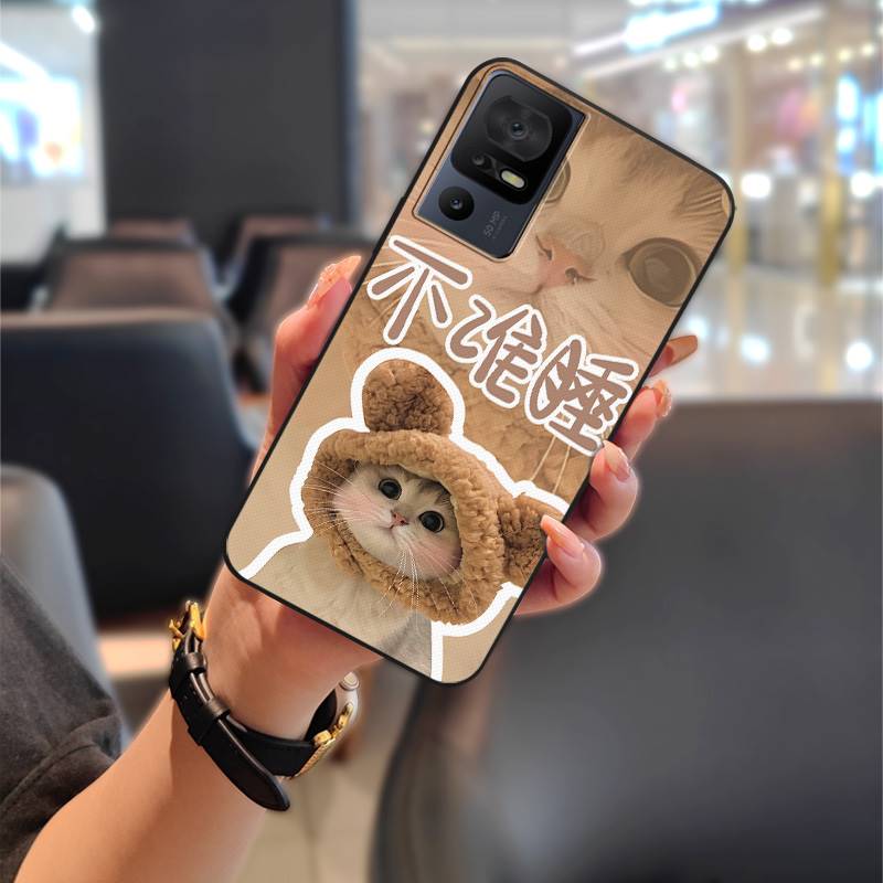 Couple Cartoon Phone Case For TCL 40SE/T610K Dirt-resistant Phone Pouch Cute Protective Anti-knock Anti-dust Silicone