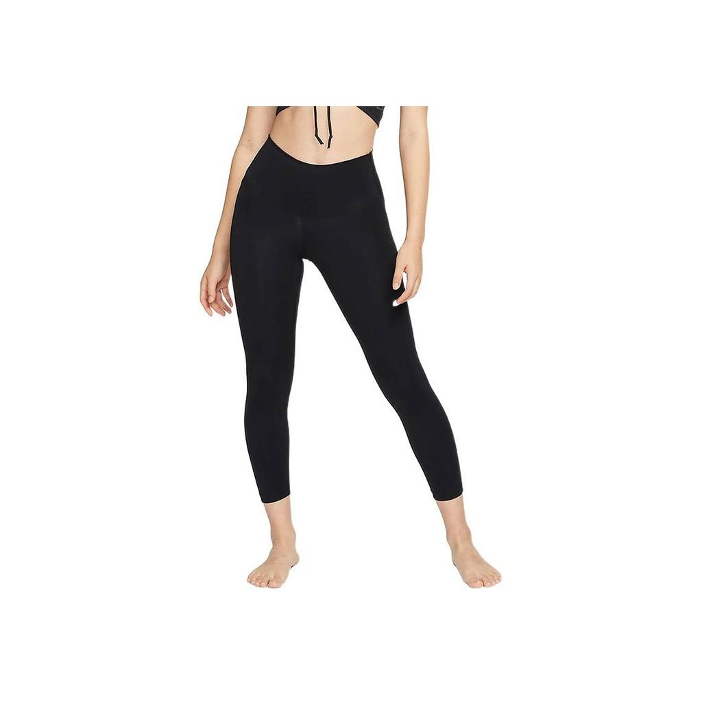 Nike Solid Color Elastic Tight Fitness Pants Women Bottoms Black DM7024-010