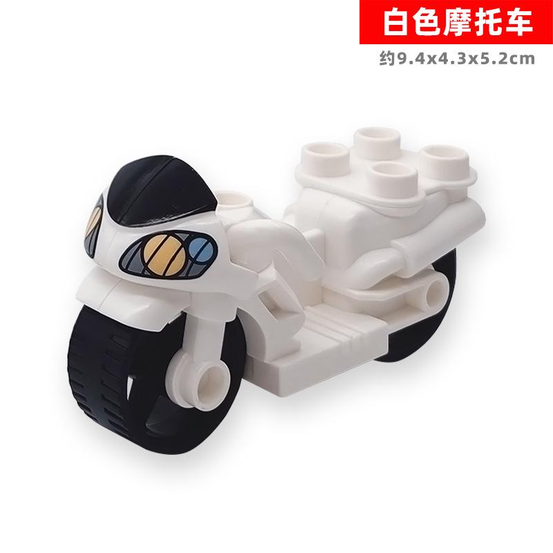 Car Model Children Assemble Toys Big Building Blocks City Traffic Parts Vehicle Trailer Chassis Boat Motorcycle Compatible Brick