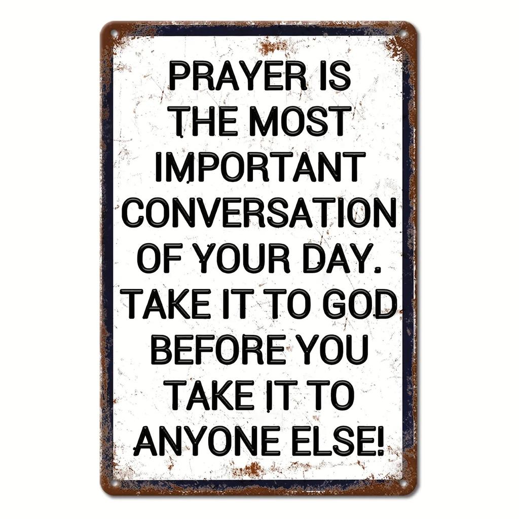 Vintage Metal Tin Poster Dear God Psalm Bible Metal Tin Signs Posters Plate Religious Home Decoration for Cafe Clubs Home Church