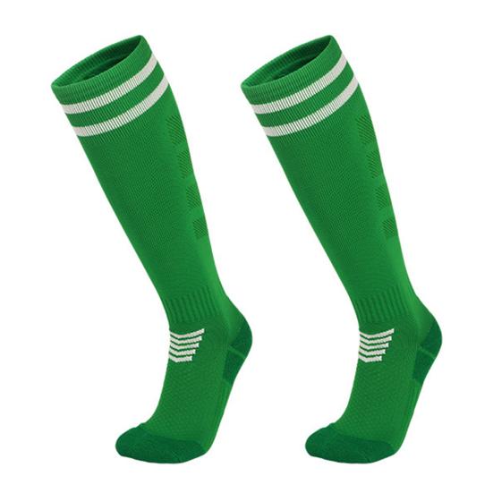 Knee High Soccer Socks for Men Women Stretchy Compression High Tube Socks Striped Athletic Socks for Football Baseball Softball