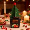 WTEMPO Xmas Christmas Tree Gift Boxes Festive Mini Presents Packaging Boxes DIY Foldable Empty Paper Boxes Perfect for Party Celebrations Decorations