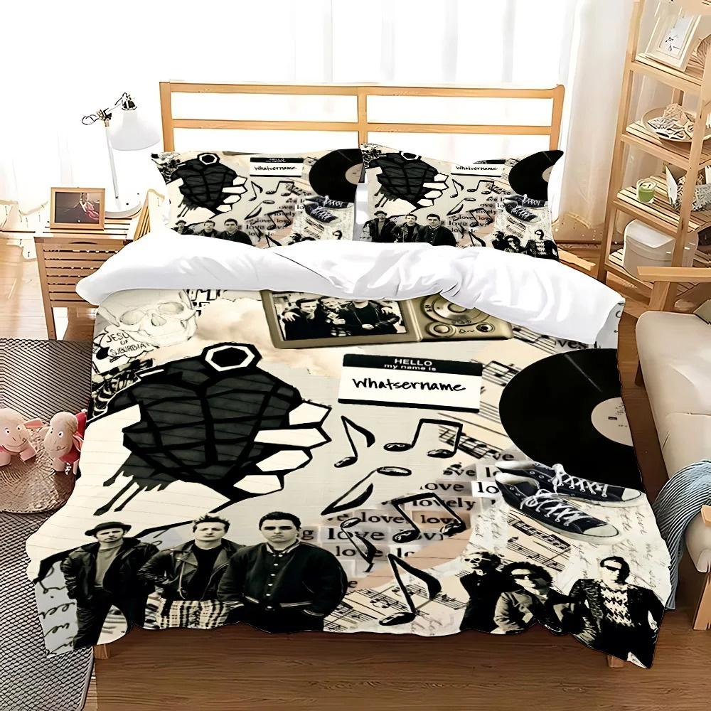 Green Day American Idiot Bedding Collection Single Twin Full Queen King Size Bed Collection Aldult Kid Bedroom Duvetcover Collections With Bed Lin