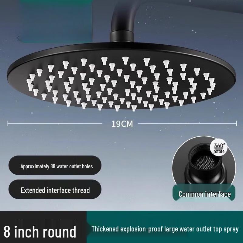 304 Stainless Steel Round Top Spray Shower Head
