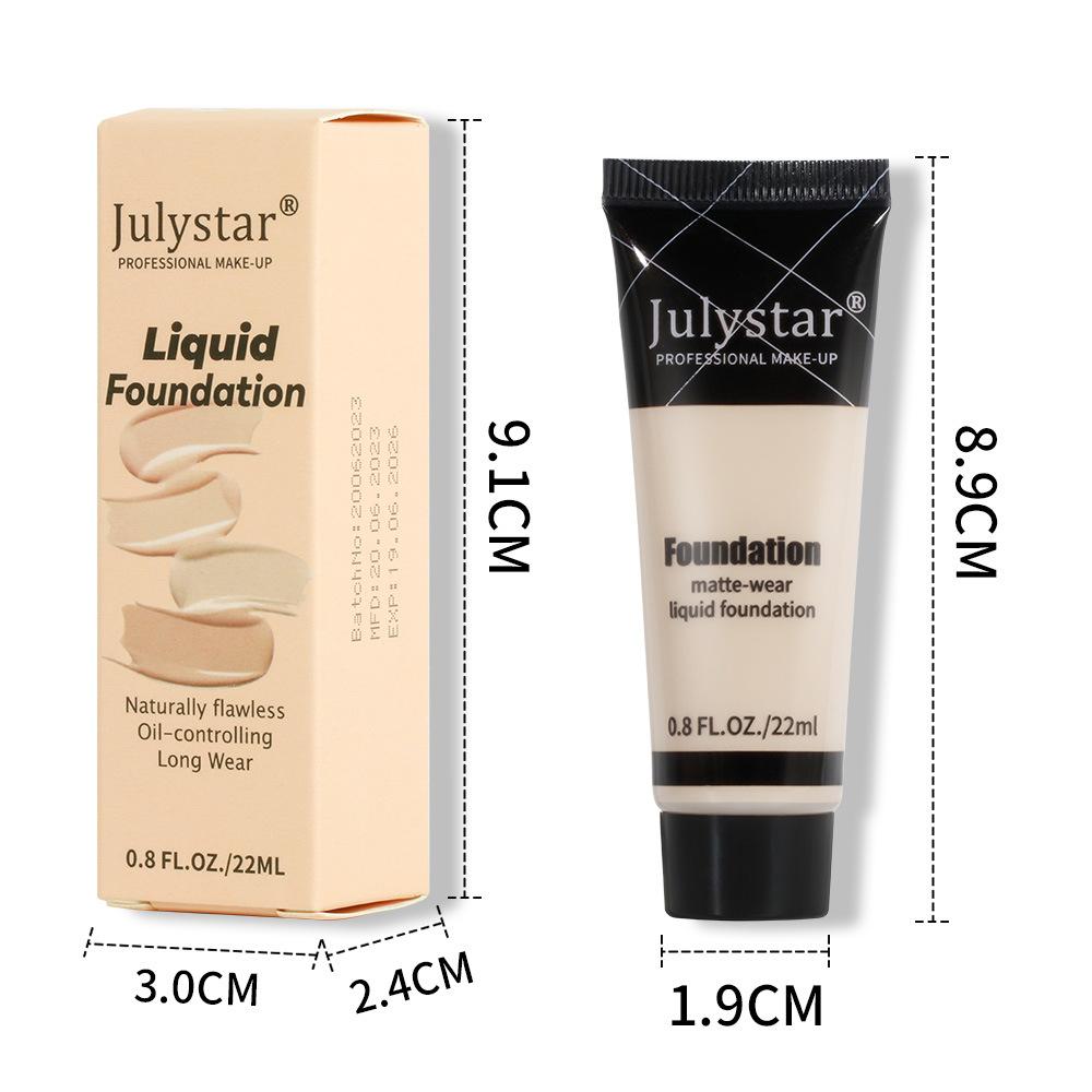 Beauty Facial Moisturizing Matte Foundation, Oil Control, Not Easy To Take Off Makeup Concealer Foundation