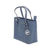 Michael Kors Jet Set Monogram Vintage Zipper Tote Bag Women Tote Bag Navy-Blue 35T9STVT0B-ADMIRAL