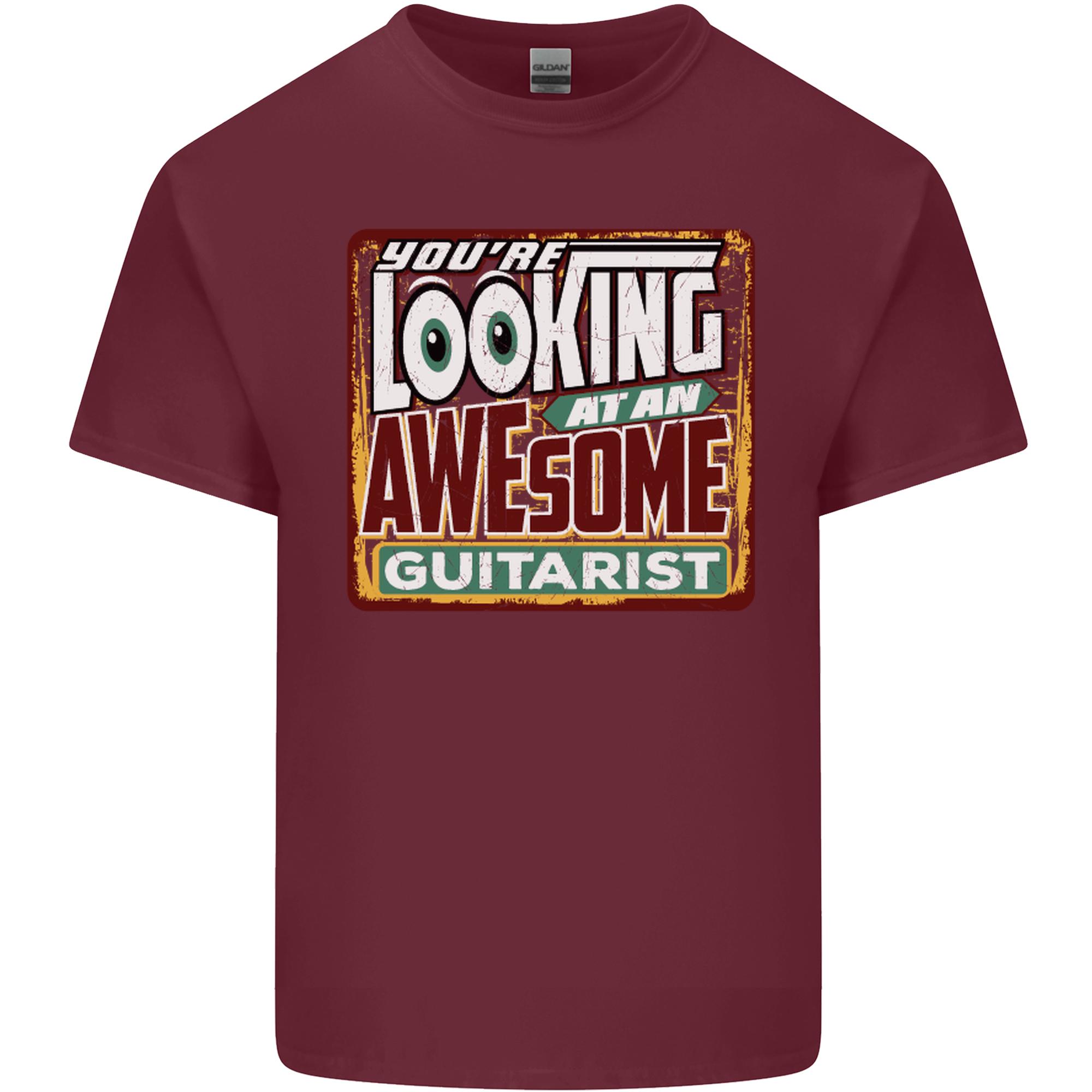 Looking at an Awesome Guitarist Guitar Unisexs Light Cotton TShirt S