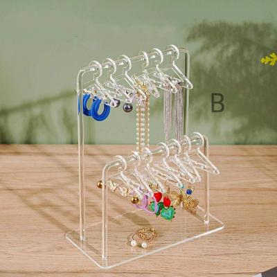 Hanger-Shaped Personalized Earring Holder Rack, Jewelry Display Stand For Earrings, Bracelets, Necklaces