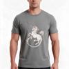 Medieval Unicorn Tshirt Summer Casual Cotton Tee Oversized Streetwear Tops Vintage Graphic Print Loose Fit Short Sleeve