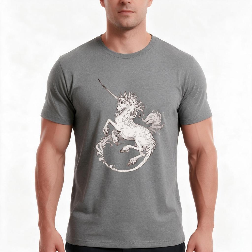 Medieval Unicorn Tshirt Summer Casual Cotton Tee Oversized Streetwear Tops Vintage Graphic Print Loose Fit Short Sleeve