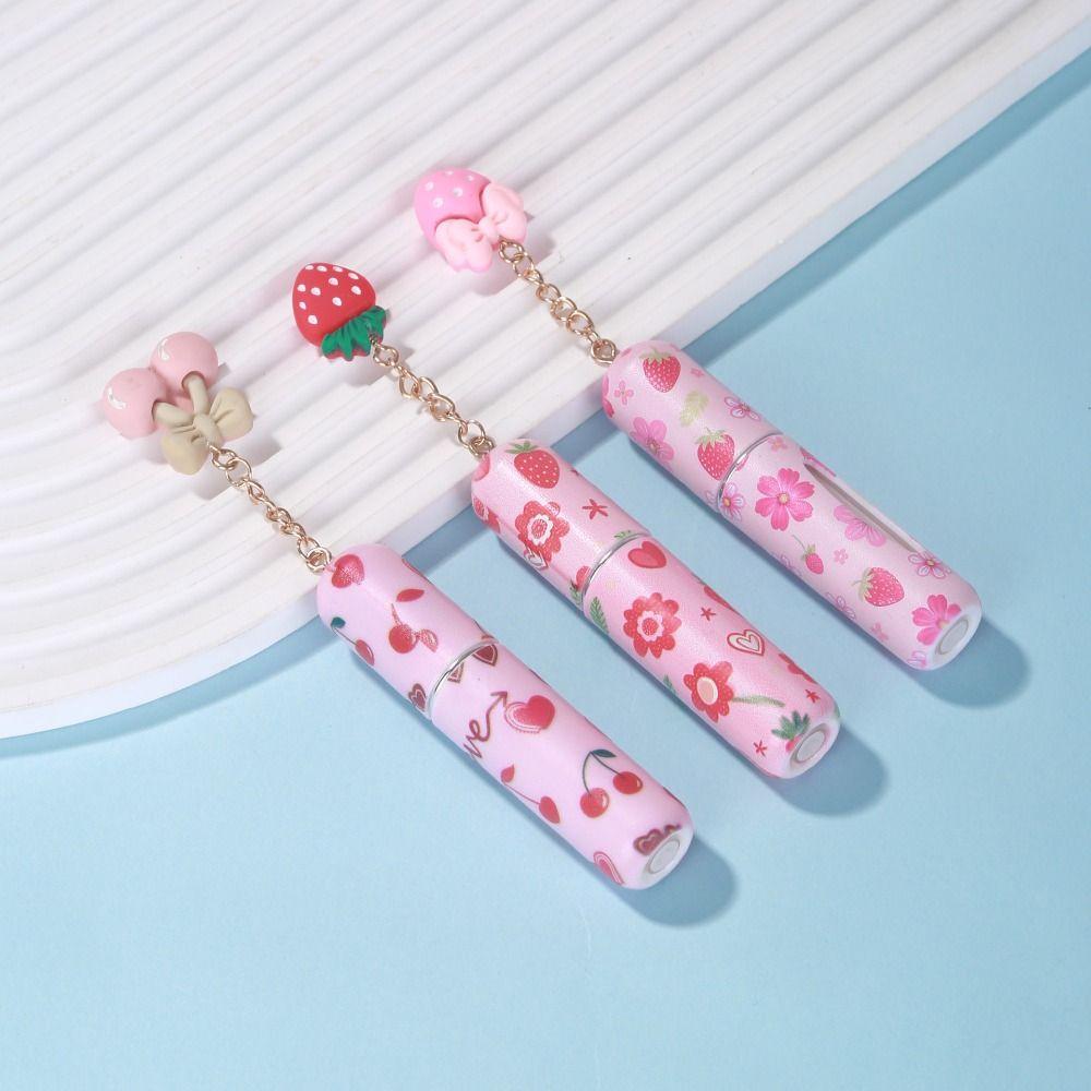 5ml Mini Perfume Bottle Refillable Leak-proof Empty Cosmetic Containers with Pendants Spray Rotating Bottle