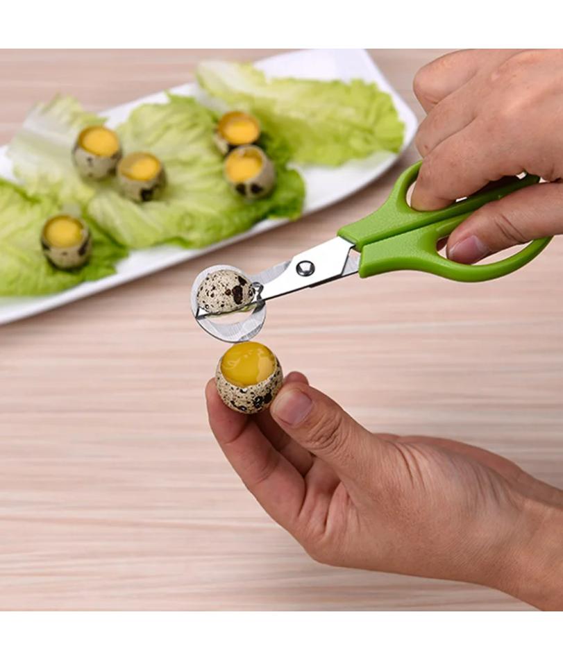 1pc Stainless Steel Quail Egg Cutter Scissors for Quail Egg Bird Egg Opener Cracker Kitchen Clipper Tool Accessories