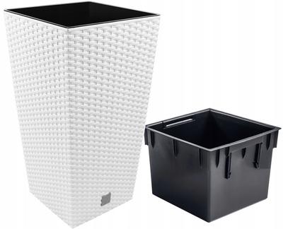 RATO DRTS170 Tall Flowerpot with Insert | White