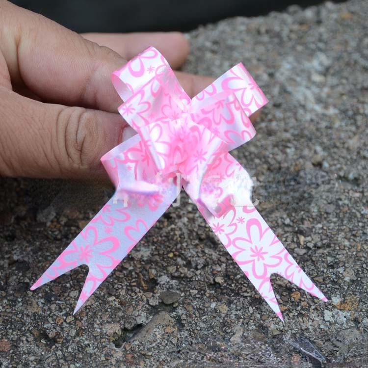 10pcs 18mm DIY Flower Ribbons Pull Bowknots Christmas Car Decoration Gift Wrap Holiday Birthday Party Wedding