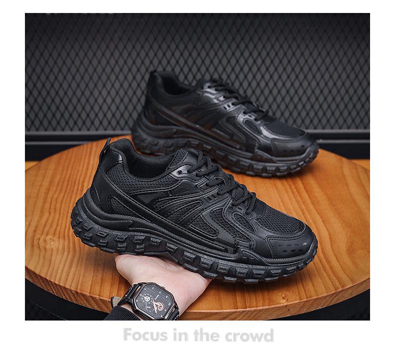 2024 Dad Shoes: Spring Mesh Breathable, Wear-Resistant, Anti-Slip Tire Sole Running and Casual Shoes for Men