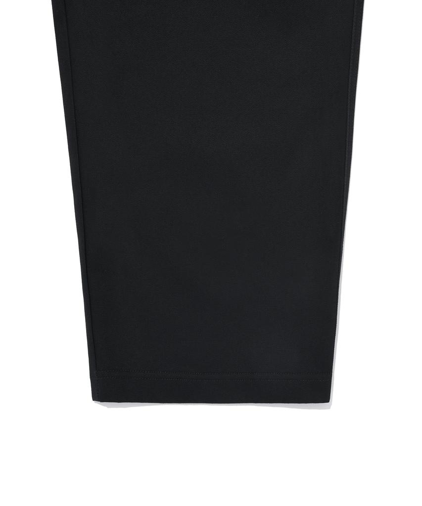 WACKY WILLY Webbing Belt Cotton Pants Black