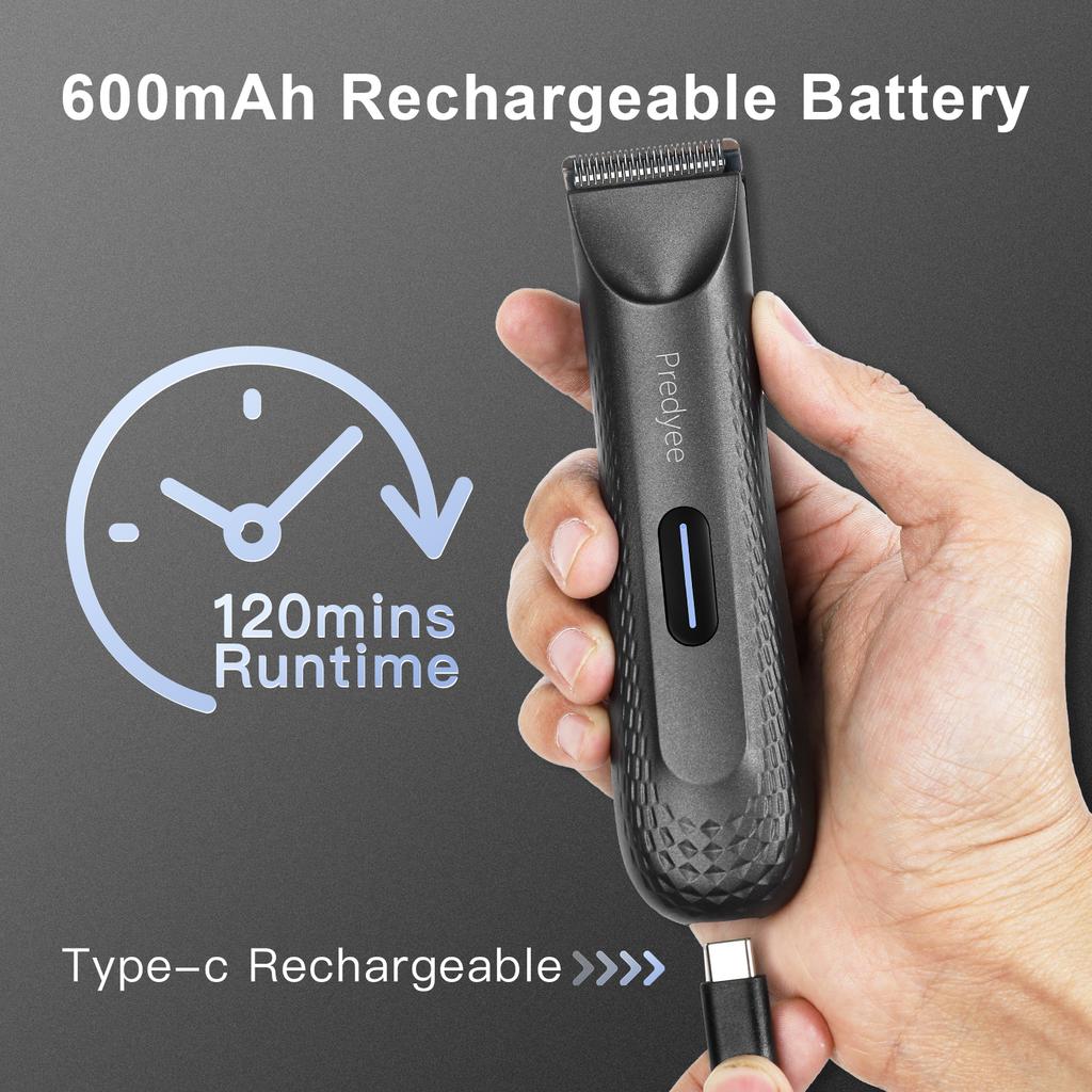 Xiaomi Electric Groin Hair Trimmer for Men,Body Groomer & Pubic Waterproof Hair Trimmer,Replaceable Ceramic Blade
