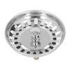Kitchen Sink Strainer Basket Stainless Steel Sink Strainer Bottom Stopper Combo for Standard Drains