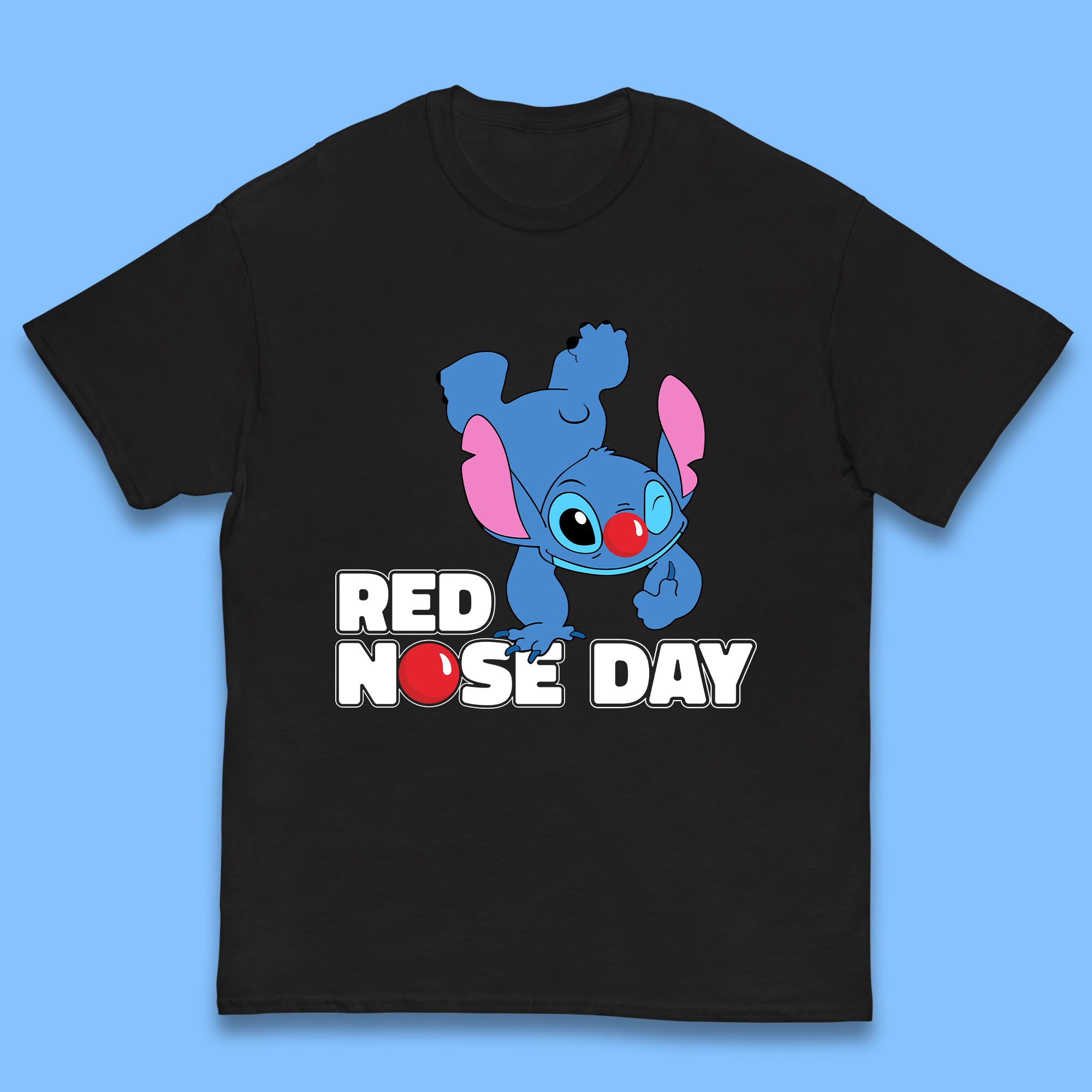 Stitch Red Nose Day Kids T-Shirt 150