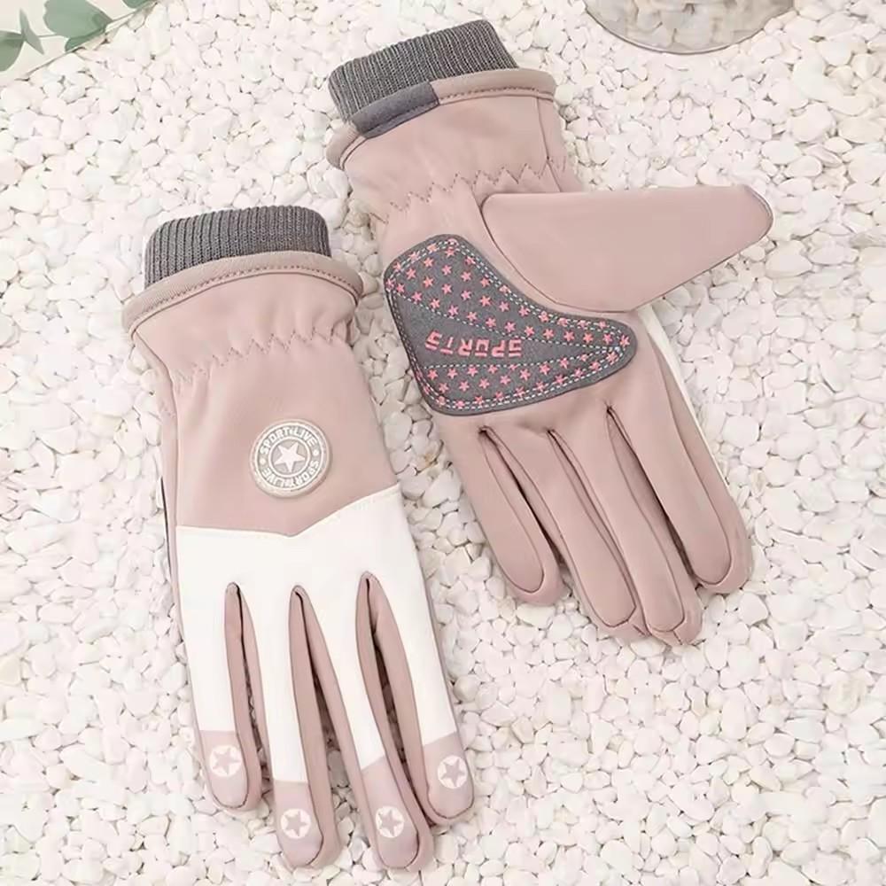 Winter Dikke Warme Pluche Kinderhandschoenen Waterdicht Antislip Buiten Balansfiets Rijden Skiën Buiten Speelhandschoenen voor Unisex