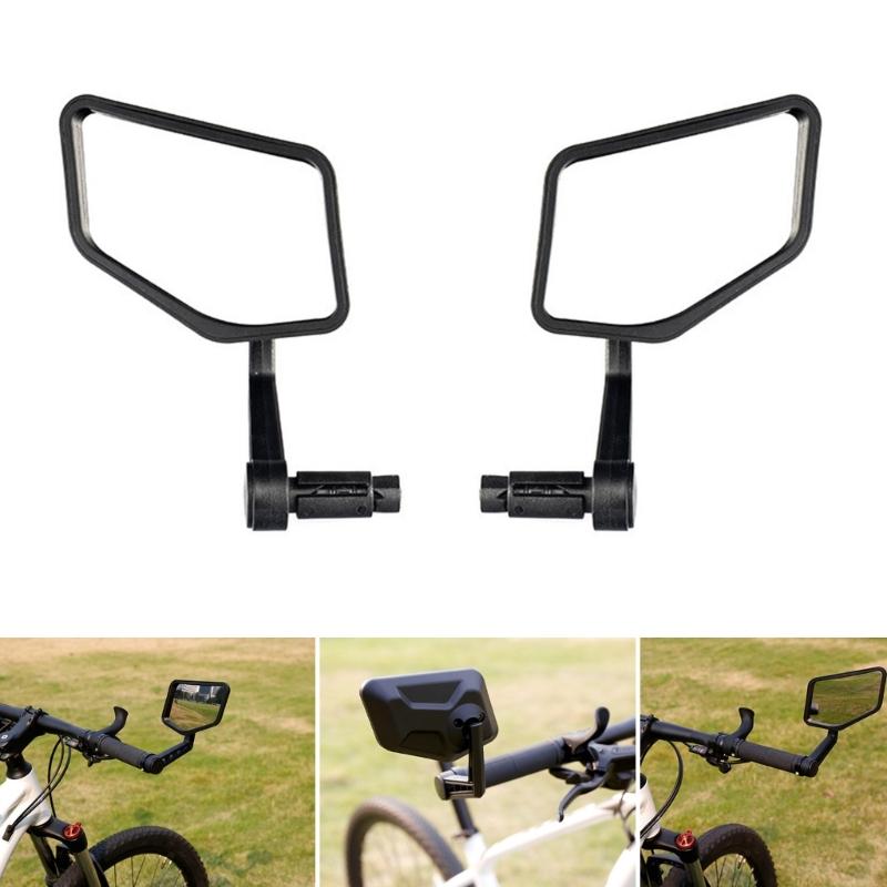 Bike Bar End Looking Glasses Adjustable Handlebar Rearview Looking Glasses Wide Angles Safety Looking Glasses for Electric Bike Riding Cycling