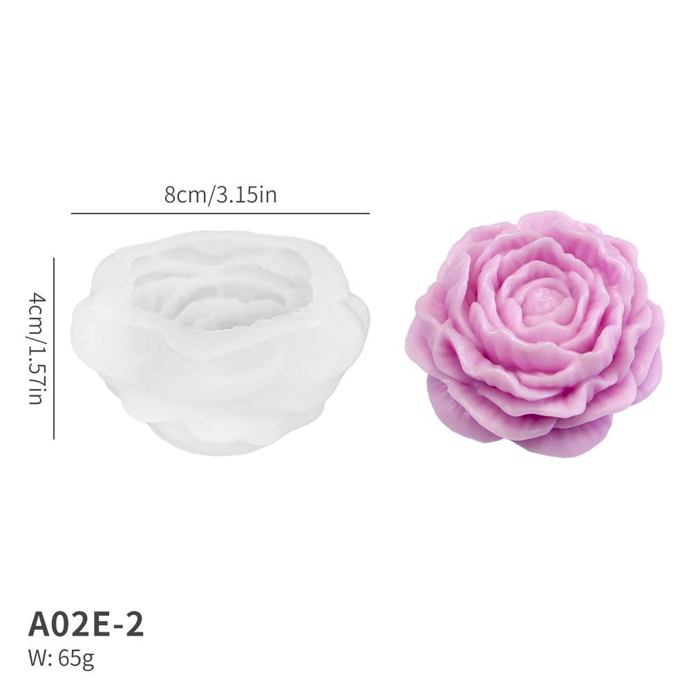 3D Floral Silicone Mold: 19 Flower Shapes for Fondant, Cake, and Candle DIY