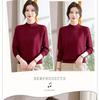 Autumn Thick Knit Lapel Sweater for Middle-Aged Women 50+