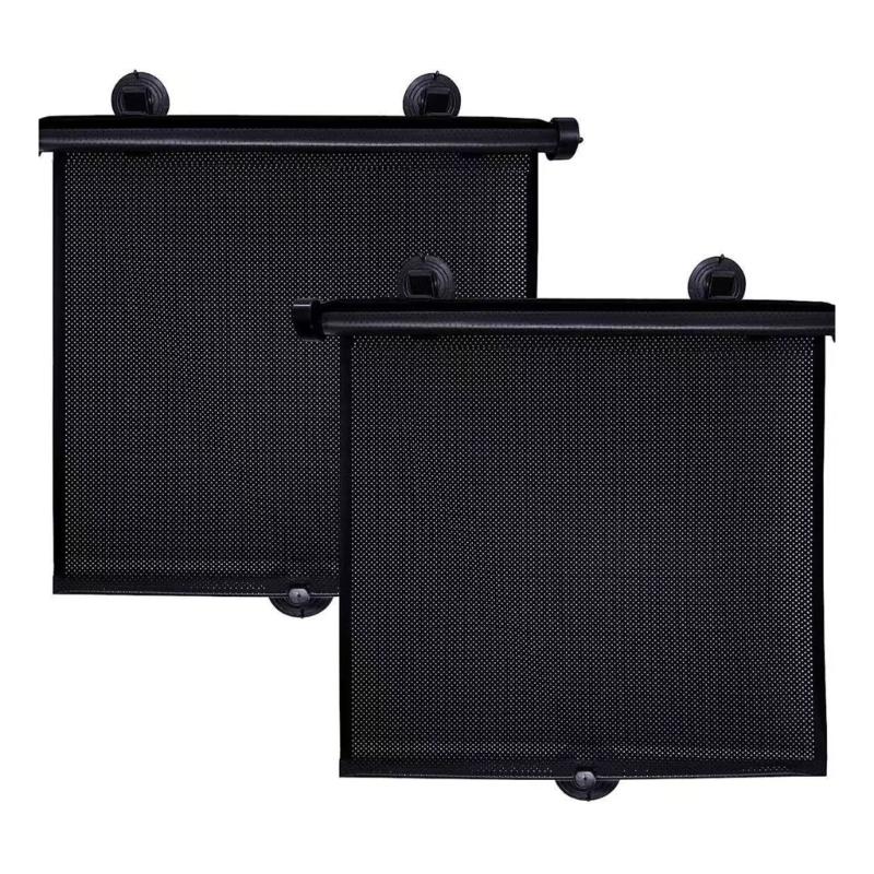 2 Pack Retractable Side Window Sun Shade Car Curtain Car Window Roller Shades for Baby in Car Effectively Block Sunlight