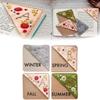New Design Hand Embroidered Corner Bookmark Cute Flower Letter Embroidery Bookmarks Stitched Felt Corner Bookmark Book Clip