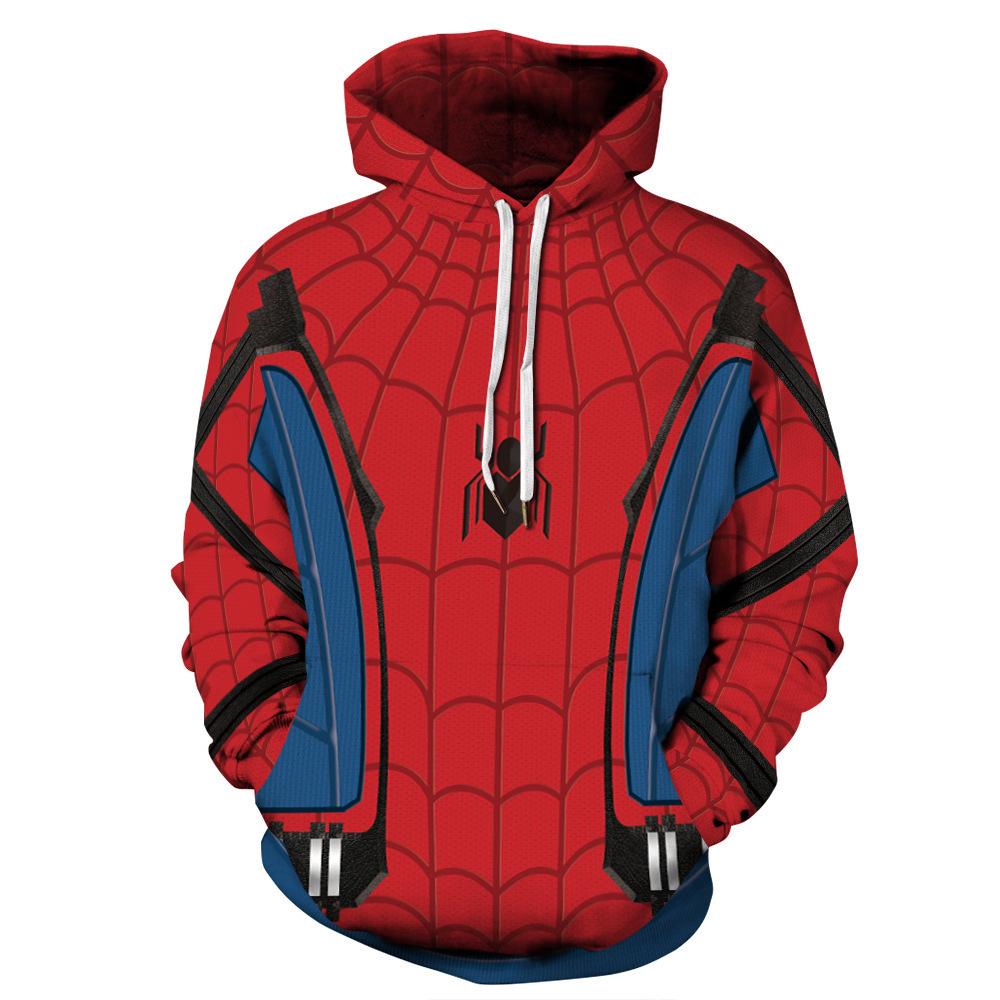 Digitaldruck Hoodie im Spider-Man Stil