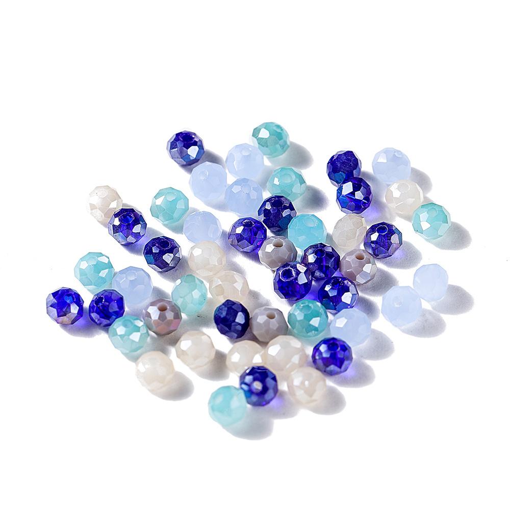 

1000Pcs 4mm Mixed Austria Faceted Crystal Glass Beads Loose Spacer Round Beads for DIY Jewelry Making Accessories Wholesale