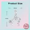 copper Pink Earphones Microphone Music Note Pendant Charm Compatible With Authentic Charm Bead Charms Bracelets Women Do It Yourself Jewellery Gift
