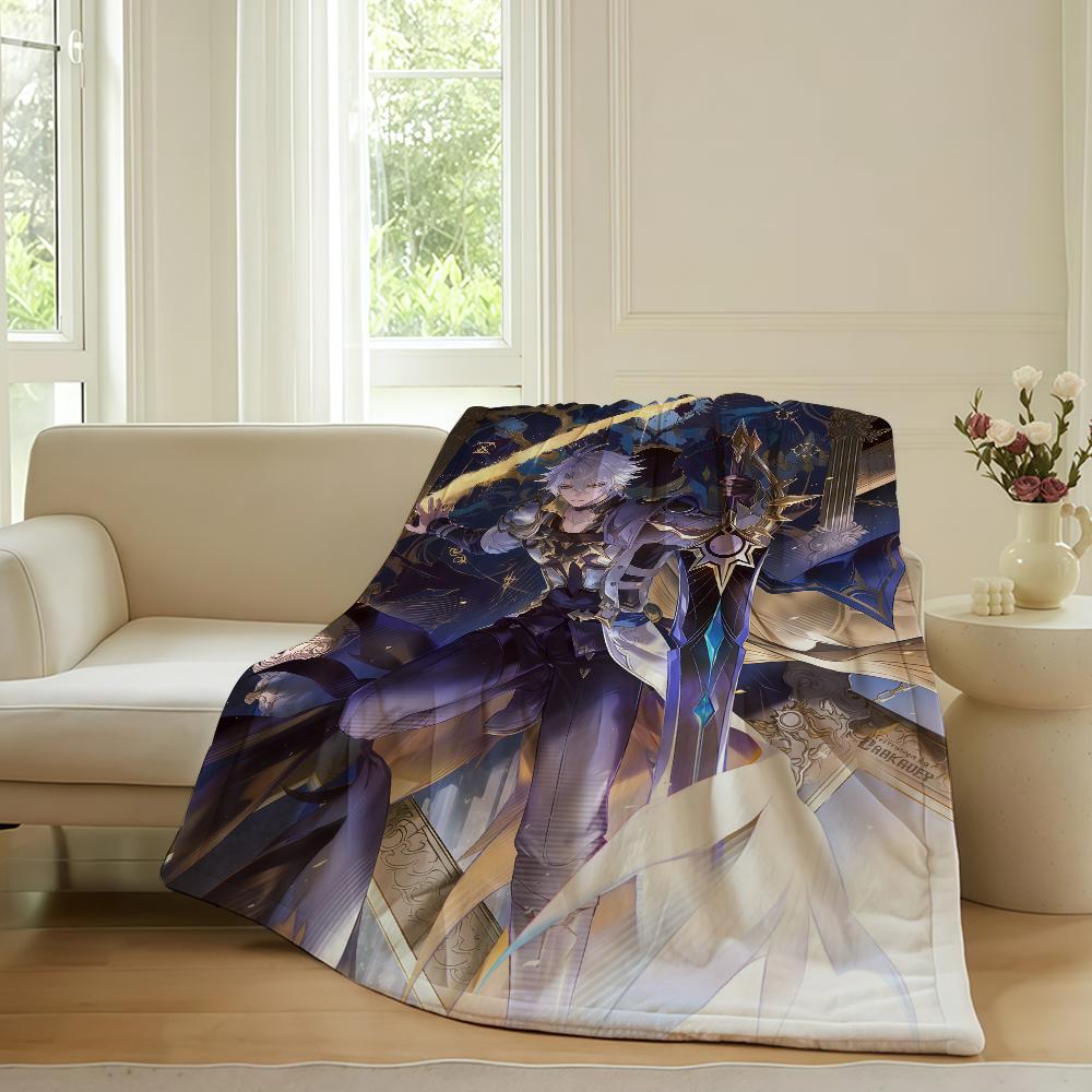 Game Honkai Star Rail Blanket For Sofa Office Bed Plane Travel Sleep Read Relax Camping Soft And Warm