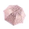 Lace Embroidery Umbrella Retro Coating 3 Folding UV Protection