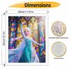 Disney ice queen oil painting hand painting coloring painting handmade diy home decoration gift