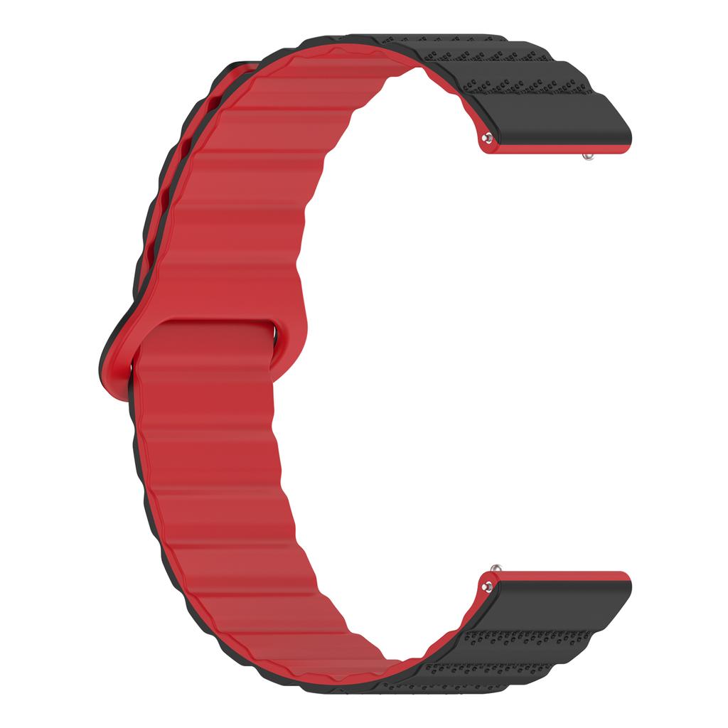 Silicone Watch Band Strap Bracelet Belt with Magnetic Closures Fit for 18mm 20mm 22mm Smartwatch Comfortable Daily Wear