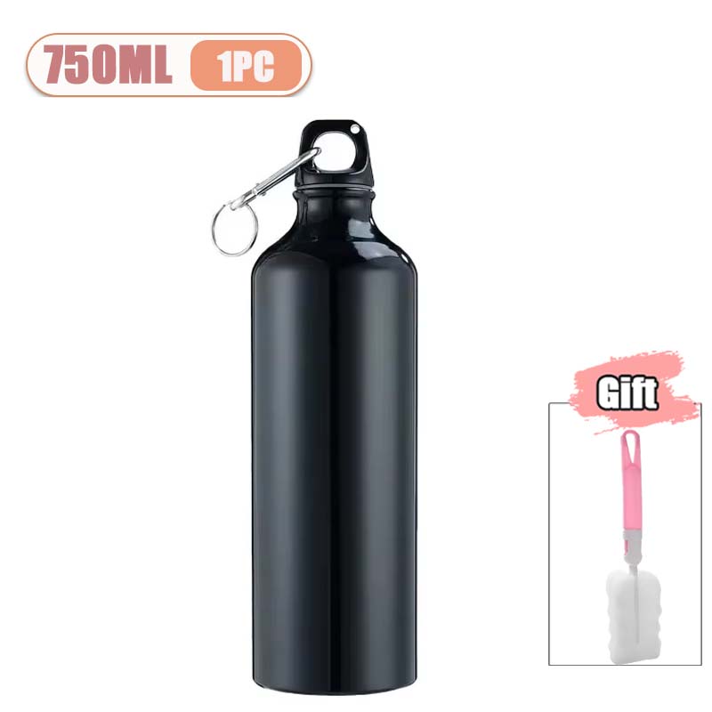 500/750mL Aluminum Water Bottle Large Capacity Leakproof Sports Drinkware for Gym Outdoor Hiking Sports Water Bottle