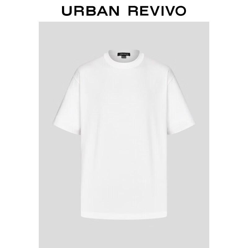 UR2026 Men s Classic Solid Color Round Neck T-shirt M